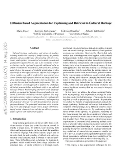 Diffusion Based Augmentation for Captioning and Retrieval in Cultural
  Heritage