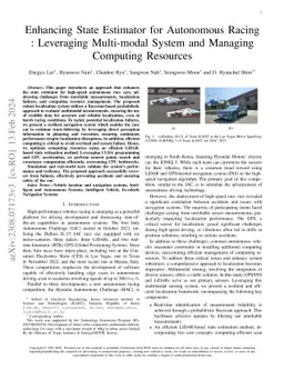 Enhancing State Estimator for Autonomous Racing : Leveraging Multi-modal
  System and Managing Computing Resources