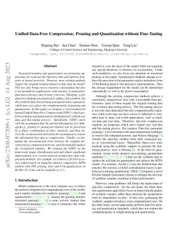 Unified Data-Free Compression: Pruning and Quantization without
  Fine-Tuning