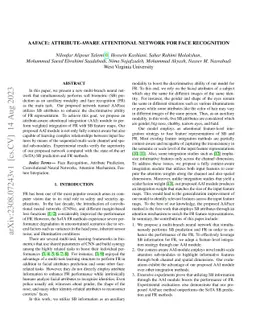AAFACE: Attribute-aware Attentional Network for Face Recognition