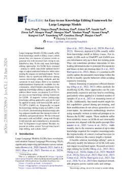 EasyEdit: An Easy-to-use Knowledge Editing Framework for Large Language
  Models