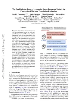 The Devil is in the Errors: Leveraging Large Language Models for
  Fine-grained Machine Translation Evaluation