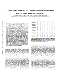A Unified Masked Autoencoder with Patchified Skeletons for Motion
  Synthesis