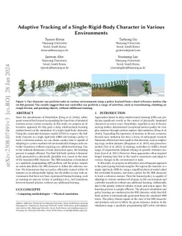 Adaptive Tracking of a Single-Rigid-Body Character in Various
  Environments
