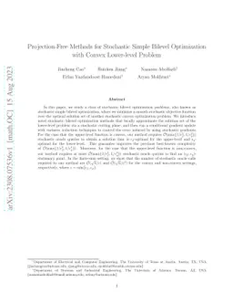 Projection-Free Methods for Stochastic Simple Bilevel Optimization with
  Convex Lower-level Problem