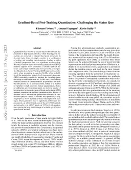 Gradient-Based Post-Training Quantization: Challenging the Status Quo