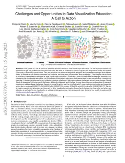 Challenges and Opportunities in Data Visualization Education: A Call to
  Action