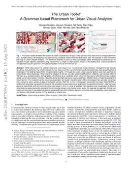 The Urban Toolkit: A Grammar-based Framework for Urban Visual Analytics