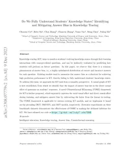 Do We Fully Understand Students' Knowledge States? Identifying and
  Mitigating Answer Bias in Knowledge Tracing