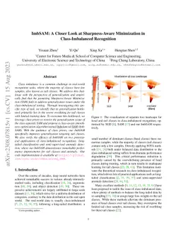 ImbSAM: A Closer Look at Sharpness-Aware Minimization in
  Class-Imbalanced Recognition