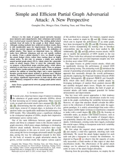 Simple and Efficient Partial Graph Adversarial Attack: A New Perspective