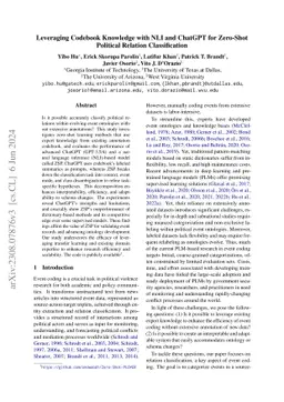 Leveraging Codebook Knowledge with NLI and ChatGPT for Zero-Shot
  Political Relation Classification
