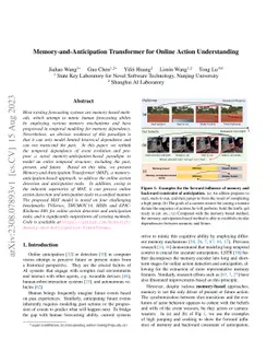 Memory-and-Anticipation Transformer for Online Action Understanding