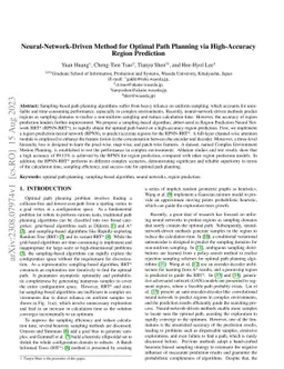 Neural-Network-Driven Method for Optimal Path Planning via High-Accuracy
  Region Prediction