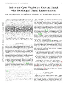 End-to-End Open Vocabulary Keyword Search With Multilingual Neural
  Representations