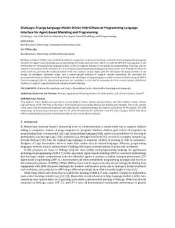 ChatLogo: A Large Language Model-Driven Hybrid Natural-Programming
  Language Interface for Agent-based Modeling and Programming