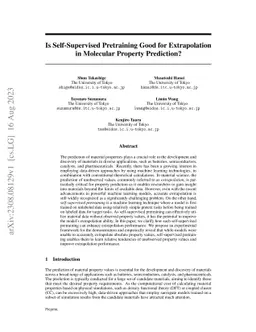 Is Self-Supervised Pretraining Good for Extrapolation in Molecular
  Property Prediction?