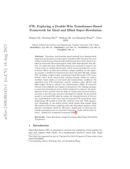 S2R: Exploring a Double-Win Transformer-Based Framework for Ideal and
  Blind Super-Resolution