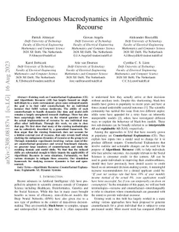 Endogenous Macrodynamics in Algorithmic Recourse