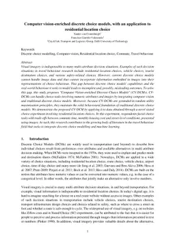 Computer vision-enriched discrete choice models, with an application to
  residential location choice