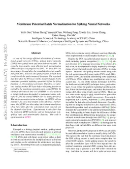 Membrane Potential Batch Normalization for Spiking Neural Networks