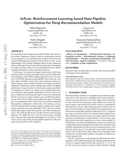InTune: Reinforcement Learning-based Data Pipeline Optimization for Deep
  Recommendation Models