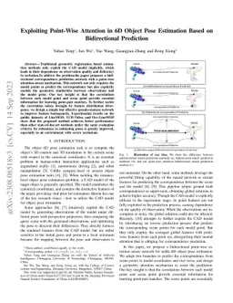 Exploiting Point-Wise Attention in 6D Object Pose Estimation Based on
  Bidirectional Prediction