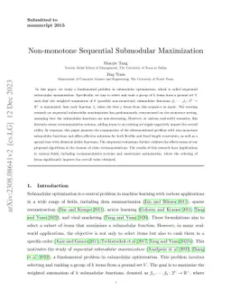 Non-monotone Sequential Submodular Maximization