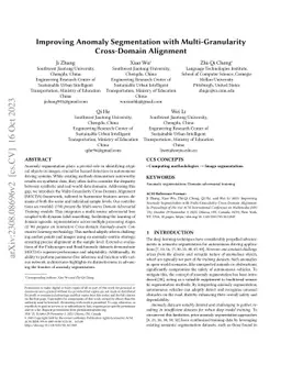 Improving Anomaly Segmentation with Multi-Granularity Cross-Domain
  Alignment