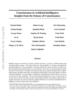 Consciousness in Artificial Intelligence: Insights from the Science of
  Consciousness