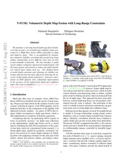 V-FUSE: Volumetric Depth Map Fusion with Long-Range Constraints