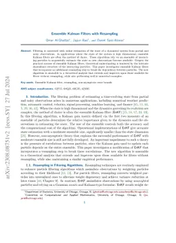 Ensemble Kalman Filters with Resampling