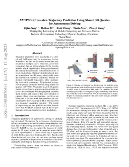 XVTP3D: Cross-view Trajectory Prediction Using Shared 3D Queries for
  Autonomous Driving