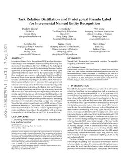 Task Relation Distillation and Prototypical Pseudo Label for Incremental
  Named Entity Recognition