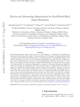End-to-end Alternating Optimization for Real-World Blind Super
  Resolution