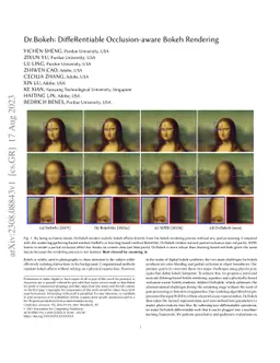 Dr.Bokeh: DiffeRentiable Occlusion-aware Bokeh Rendering