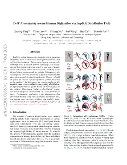 D-IF: Uncertainty-aware Human Digitization via Implicit Distribution
  Field