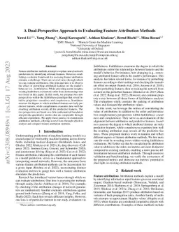 A Dual-Perspective Approach to Evaluating Feature Attribution Methods