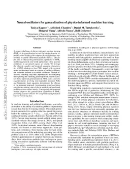 Neural oscillators for generalization of physics-informed machine
  learning