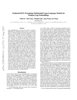 FashionLOGO: Prompting Multimodal Large Language Models for Fashion Logo
  Embeddings
