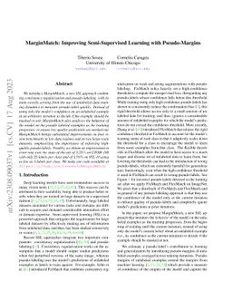 MarginMatch: Improving Semi-Supervised Learning with Pseudo-Margins