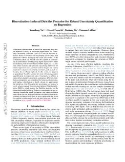Discretization-Induced Dirichlet Posterior for Robust Uncertainty
  Quantification on Regression