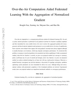 Over-the-Air Computation Aided Federated Learning with the Aggregation
  of Normalized Gradient