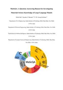 MaScQA: A Question Answering Dataset for Investigating Materials Science
  Knowledge of Large Language Models