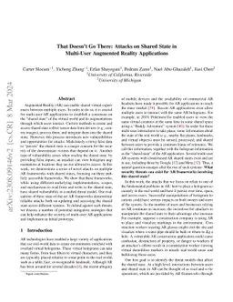 That Doesn't Go There: Attacks on Shared State in Multi-User Augmented
  Reality Applications