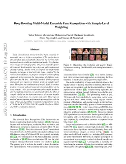 Deep Boosting Multi-Modal Ensemble Face Recognition with Sample-Level
  Weighting