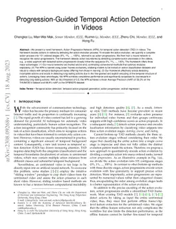 Progression-Guided Temporal Action Detection in Videos