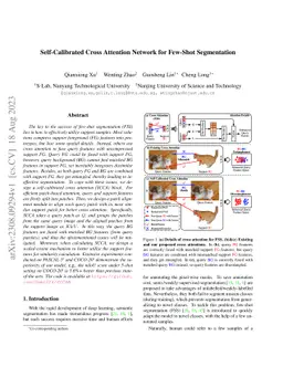 Self-Calibrated Cross Attention Network for Few-Shot Segmentation