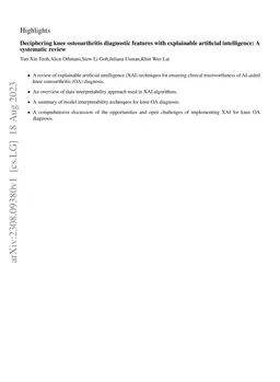 Deciphering knee osteoarthritis diagnostic features with explainable
  artificial intelligence: A systematic review