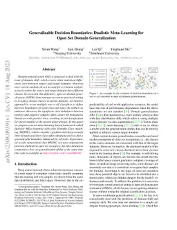 Generalizable Decision Boundaries: Dualistic Meta-Learning for Open Set
  Domain Generalization
